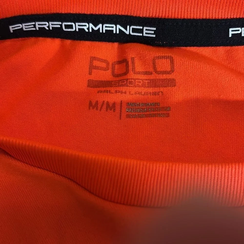 POLO SPORT RALPH LAUREN | performance orange l/s shirt medium